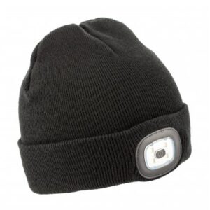 OTTO czapka z lampką LED czarna uni