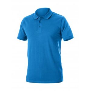 TOBIAS polo bawełniane niebieskie