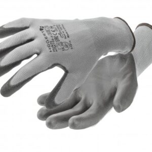 HUNTE rękawice powlekane poliuretanem c.szare/czarne