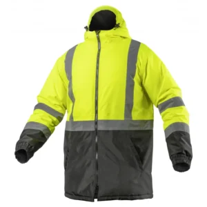 kurtka ostrzegawcza parka ocieplana żółta