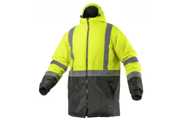 kurtka ostrzegawcza parka ocieplana żółta