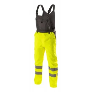 Męskie ogrodniczki ostrzegawcze przeciwdeszczowe