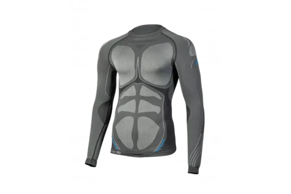 Koszulka termiczna ciemnoszara została wykonana z materiałów najwyższej jakości. Efektywnie zatrzymuje ciepło ciała, co sprawia, że jest użyteczna nie tylko podczas outdoorowych aktywności