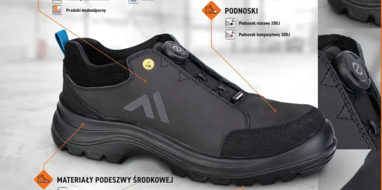 buty robocze portwest z opisem materiałów